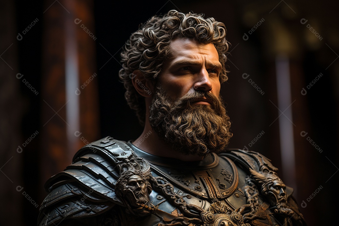 Estátua de hércules no museu do vaticano