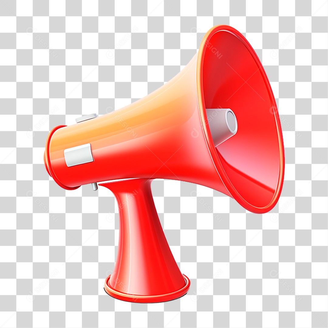 Megafone Vermelho PNG Transparente
