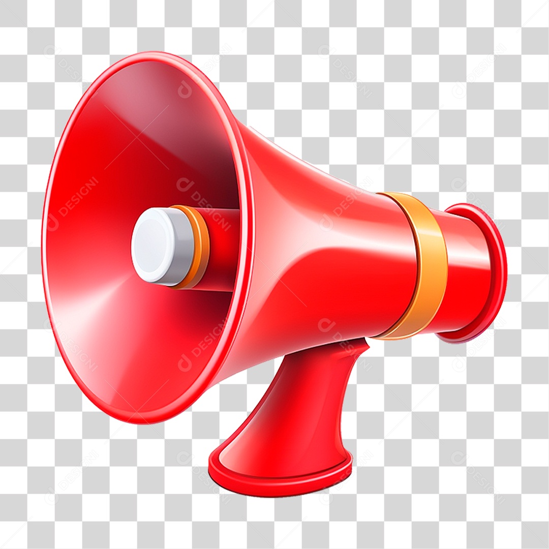 Megafone Vermelho PNG Transparente