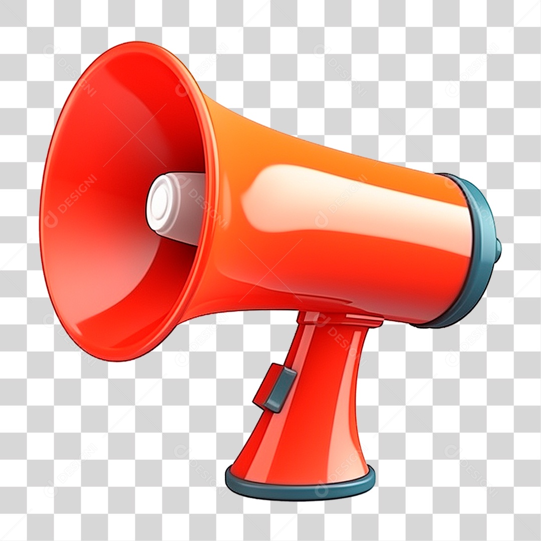 Megafone Vermelho PNG Transparente