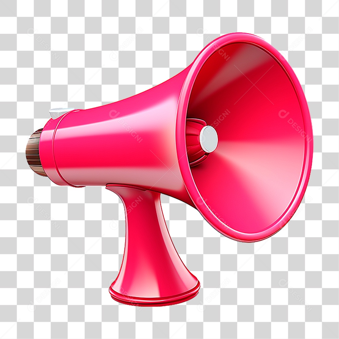 Megafone Vermelho PNG Transparente