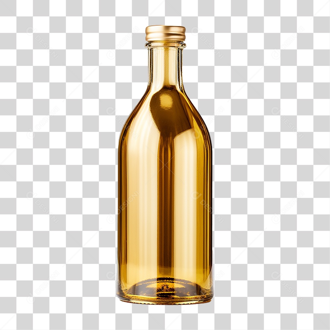 Garrafa Dourada PNG Transparente