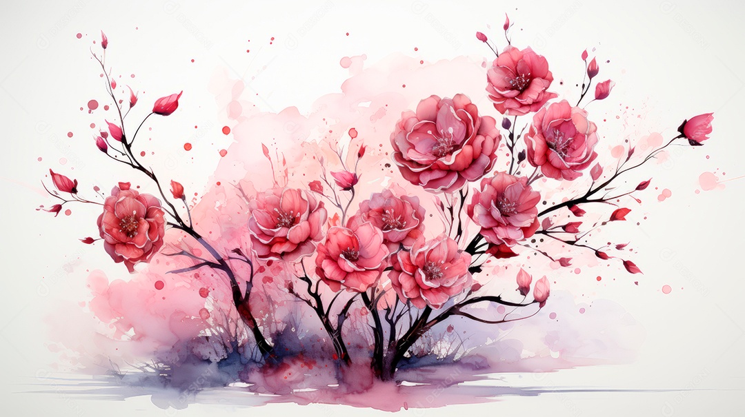 Dia das Mães, a comemoração mais merecida 12 de maio Estilo aquarela Generative AI.