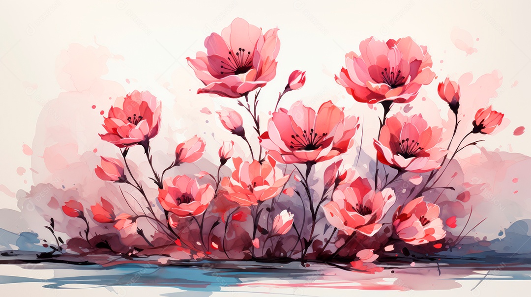 Dia das Mães, a comemoração mais merecida 12 de maio Estilo aquarela Generative AI.