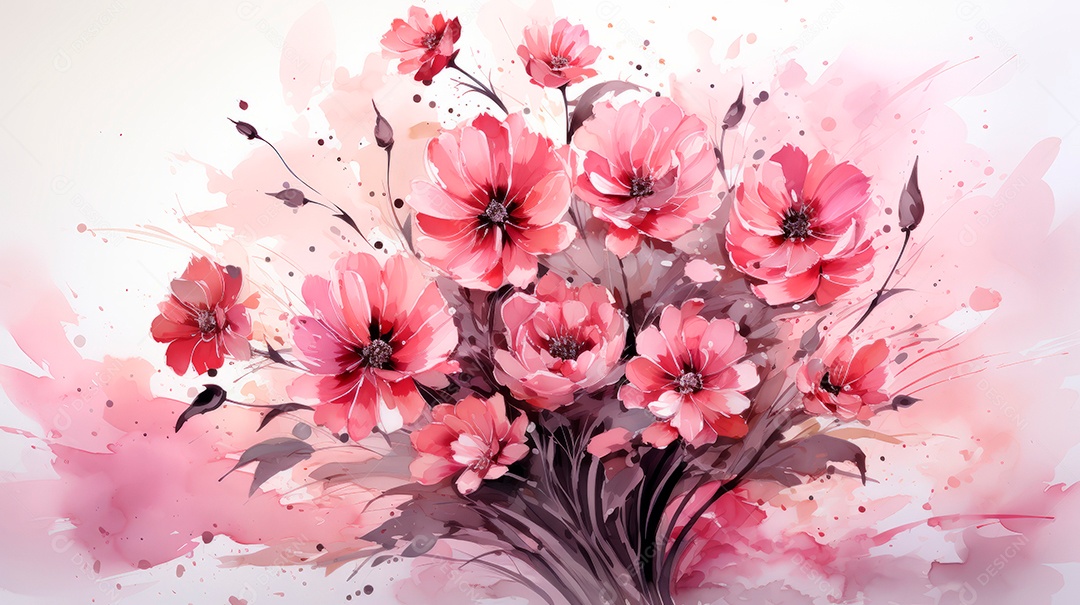 Dia das Mães, a comemoração mais merecida 12 de maio Estilo aquarela Generative AI.