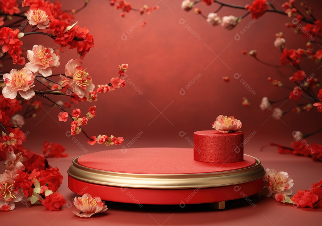 Cenários digitais de aro floral. ensaio montado com adereço Flor e cenário de madeira. Flor pendurada