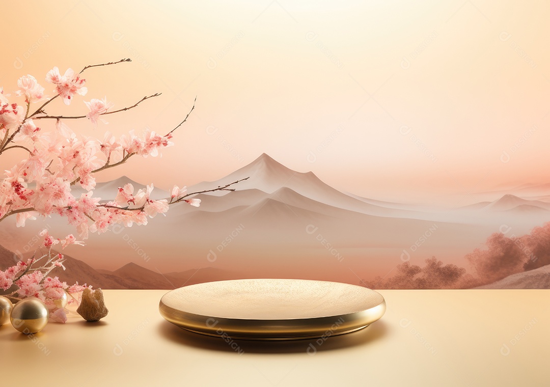 Cenários digitais de aro floral. ensaio montado com adereço Flor e cenário de madeira. Flor pendurada