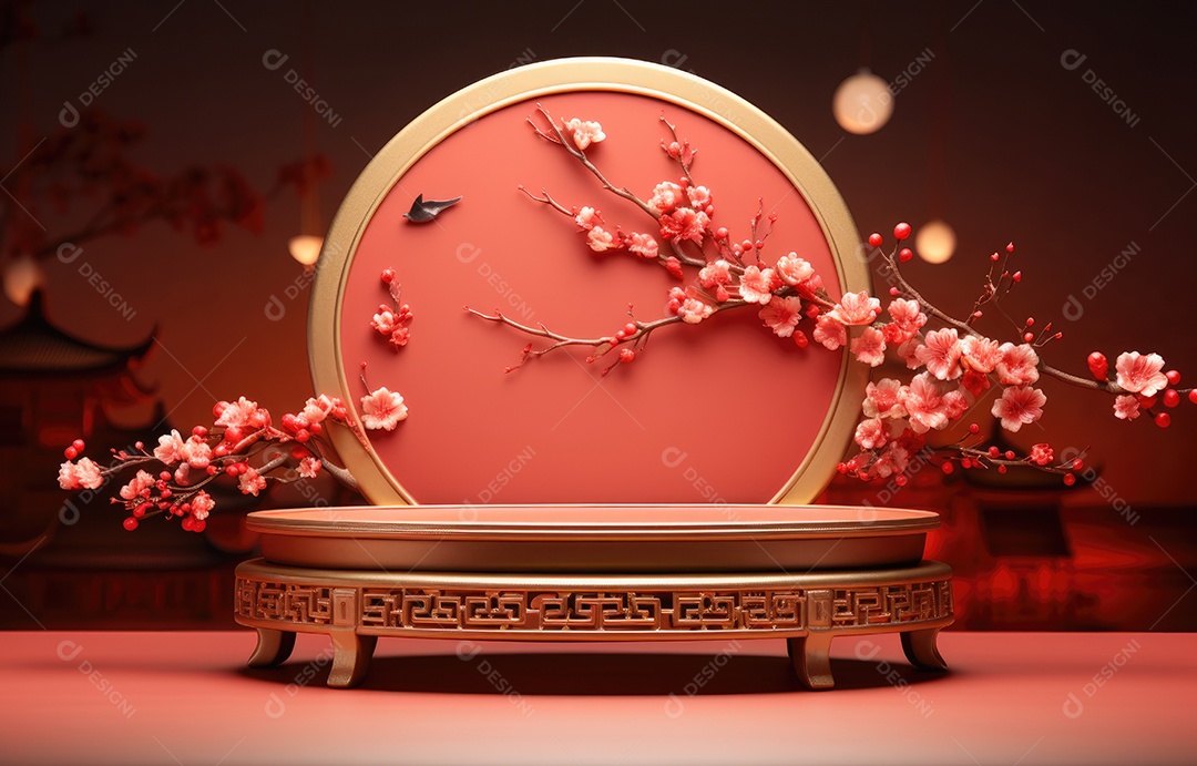 Cenários digitais de aro floral. ensaio montado com adereço Flor e cenário de madeira. Flor pendurada