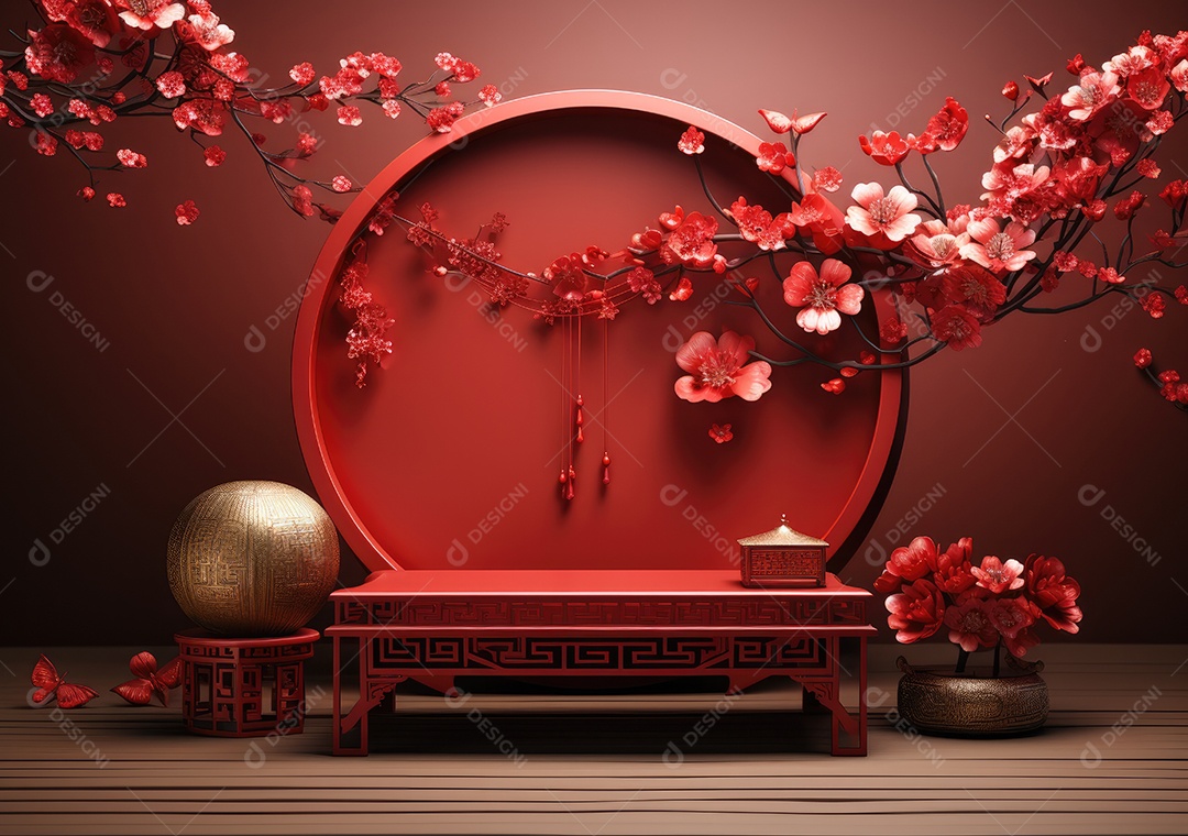 Cenários digitais de aro floral. ensaio montado com adereço Flor e cenário de madeira. Flor pendurada