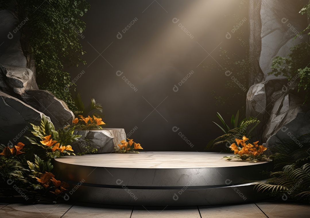 Pódio de cilindro para apresentação de exibição de produtos, ano novo chinês, festivais chineses, Festival do Meio Outono, cartaz, cartão de felicitações