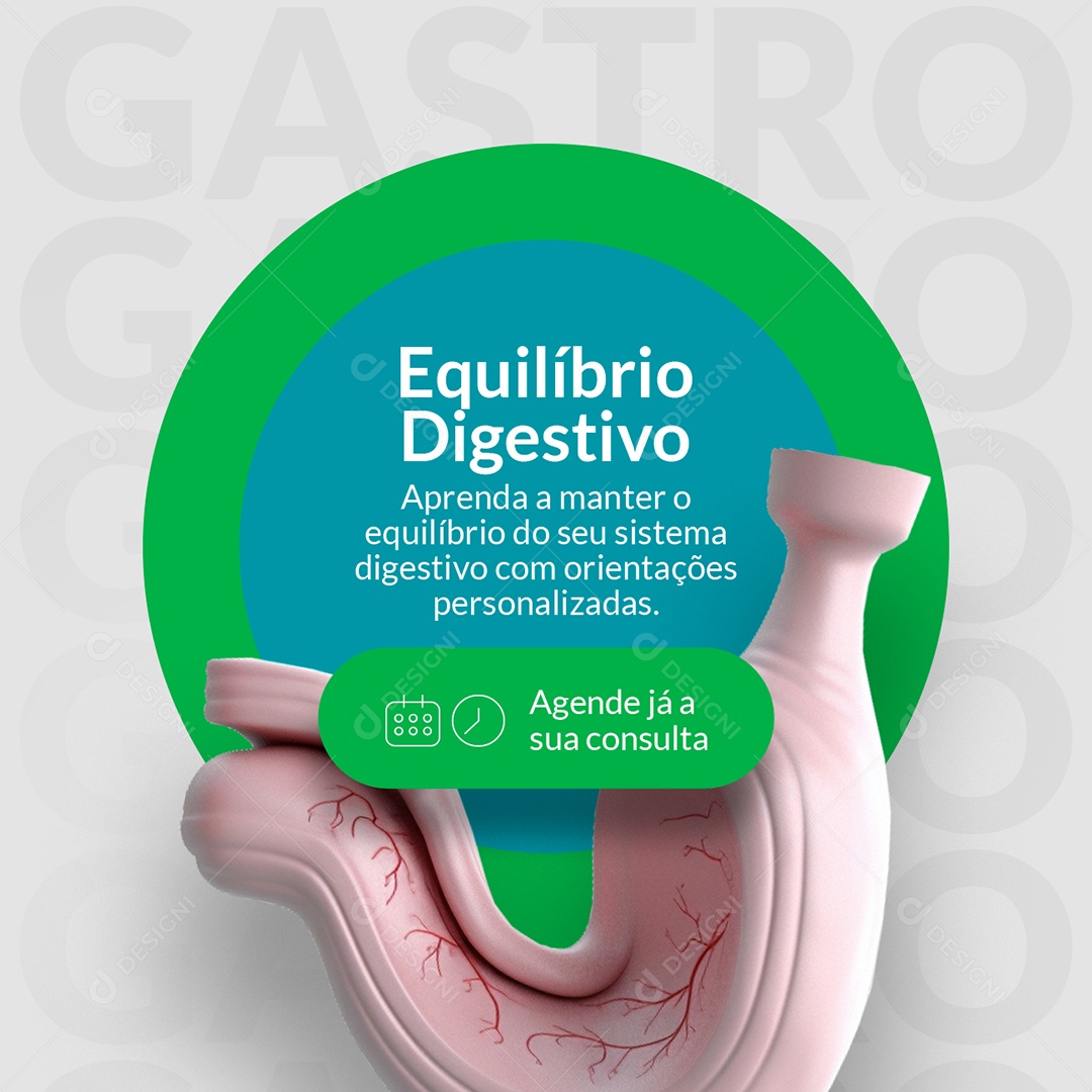 Gastroenterologia Equilíbrio Digestivo Agende já a sua Consulta Social Media PSD Editável