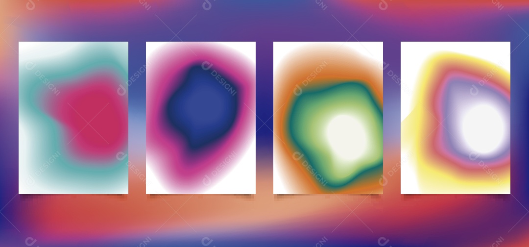 Modelo de Capa de Folheto Ilustração Vetor EPS