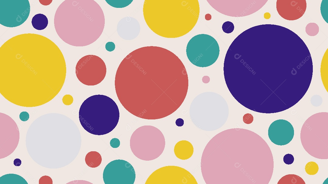 Background de Círculos Coloridos Ilustração Vetor EPS