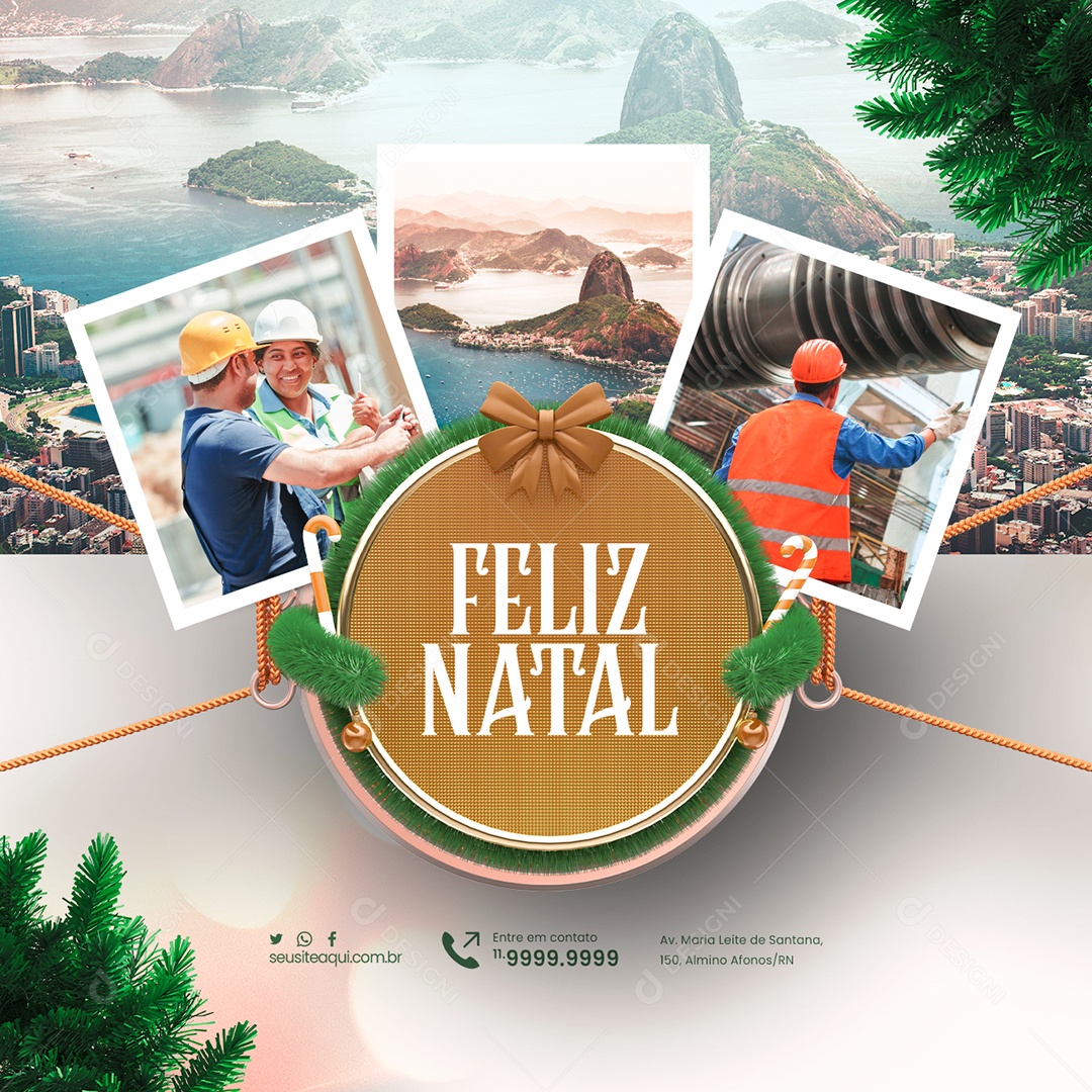 Social Media Prefeitura Feliz Natal Cidade PSD Editável