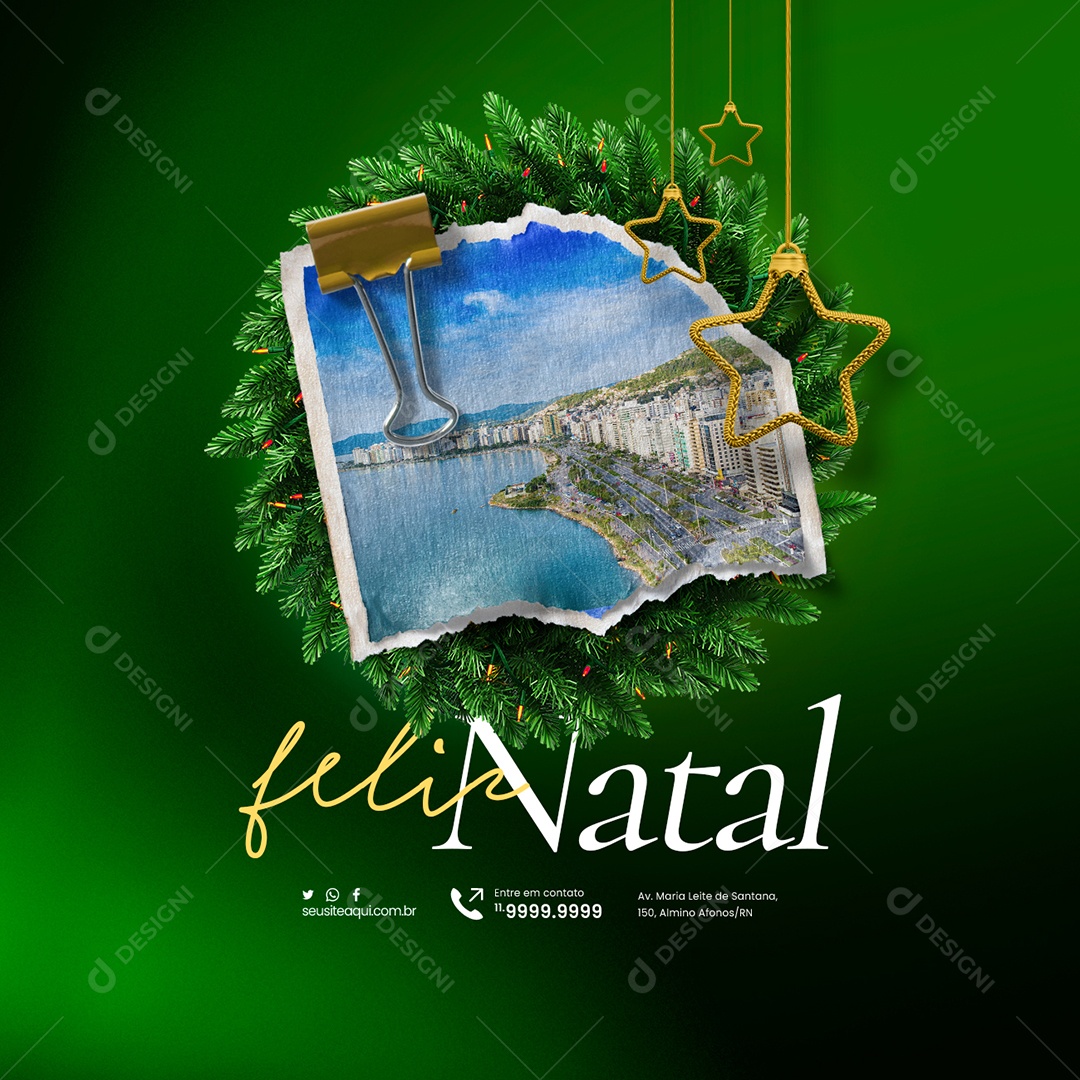 Prefeitura Feliz Natal Cidade Social Media PSD Editável