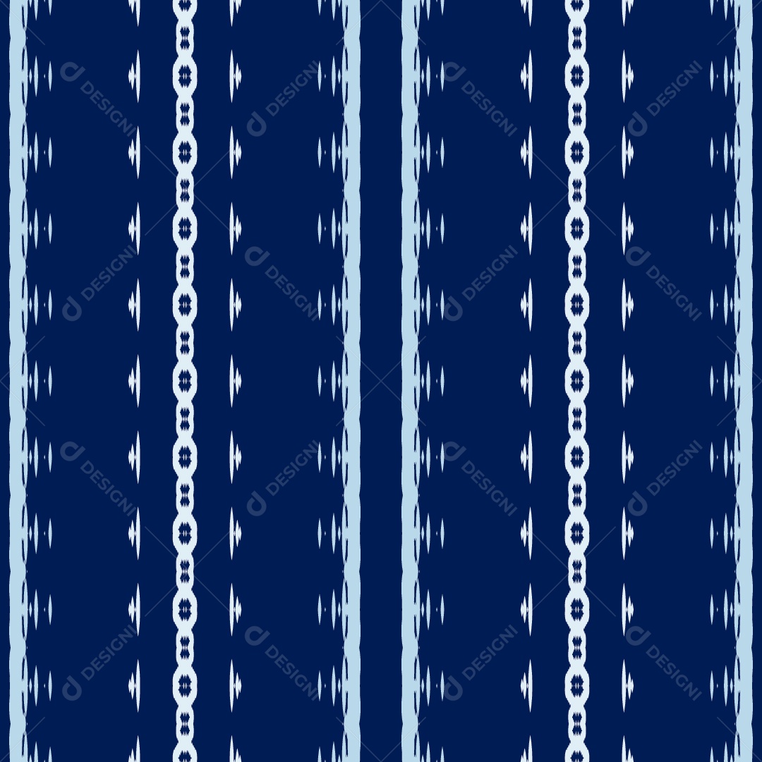 Ilustração de Padrão Tribal Azul Vetor EPS