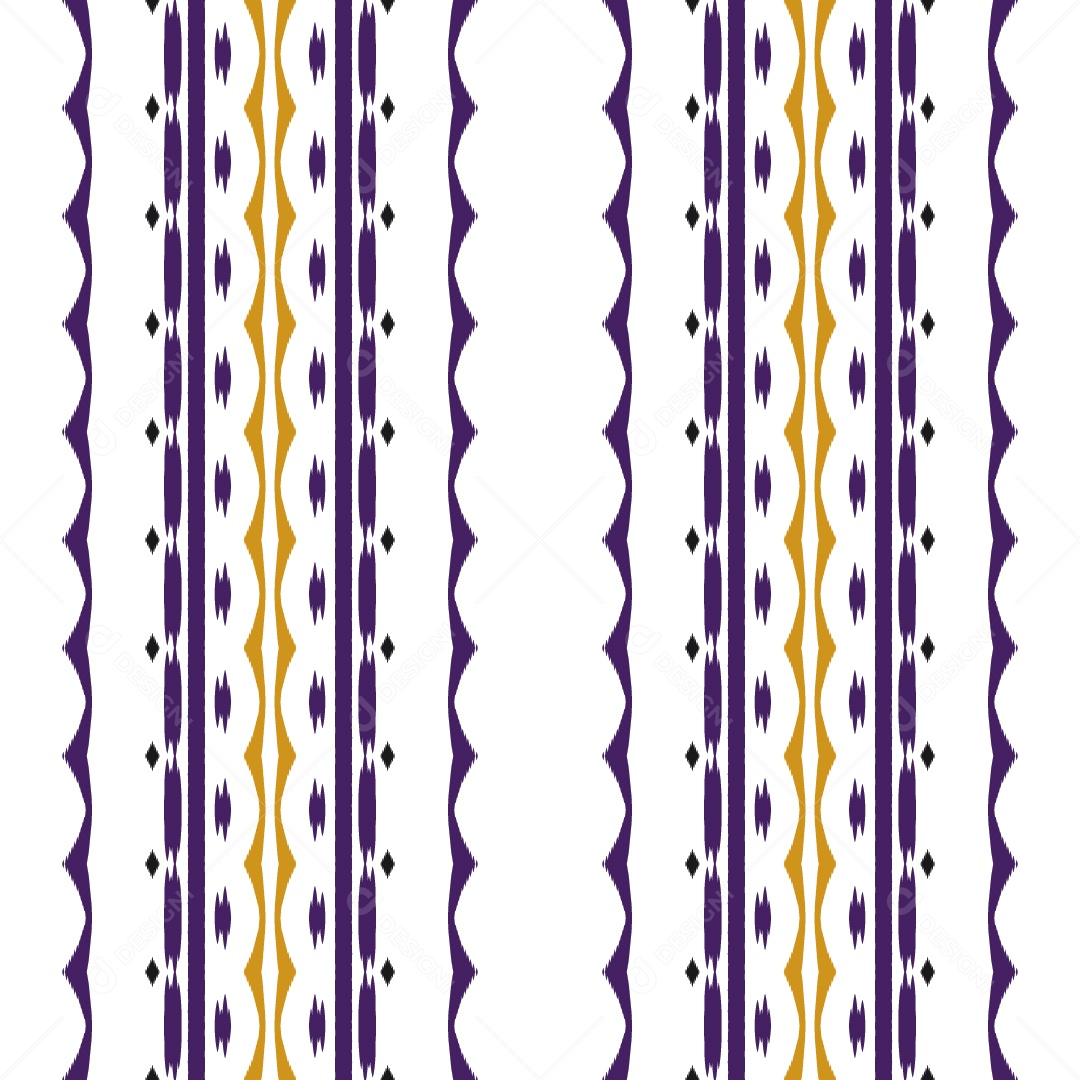 Ilustração de Padrão Tribal Colorido Vetor EPS