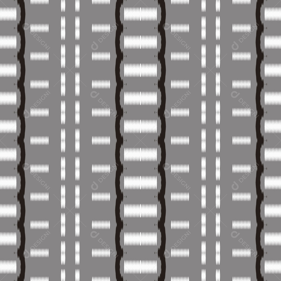 Ilustração de Padrão Tribal Cinze Preto e Branco Vetor EPS