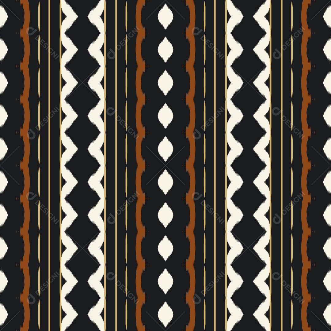 Tecido de Seda Tradicional Padrão Sem Costura Ilustração Vetor EPS