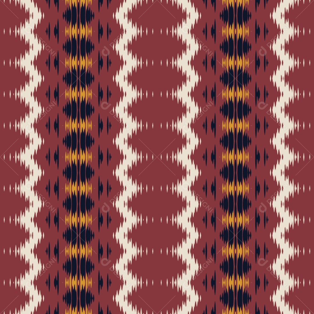 Tecido de Seda Tradicional Padrão Sem Costura Ilustração Vetor EPS
