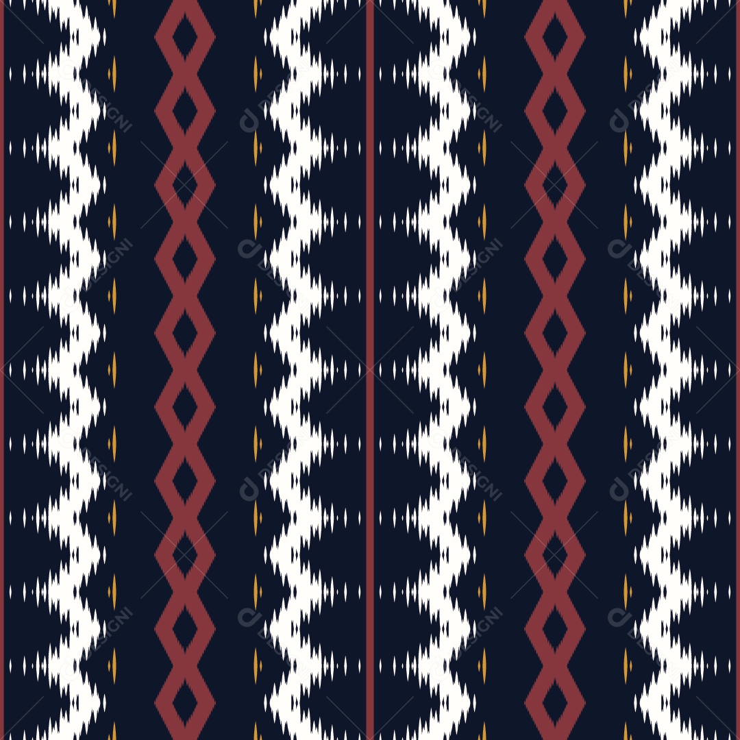 Tecido de Seda Tradicional Padrão Sem Costura Ilustração Vetor EPS