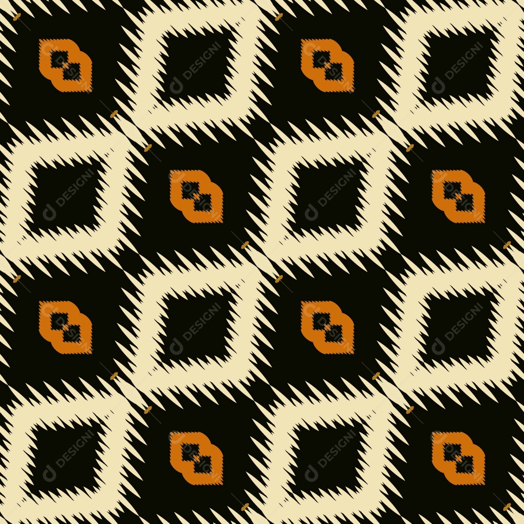 Tecido de Seda Tradicional Padrão Sem Costura Ilustração Vetor EPS