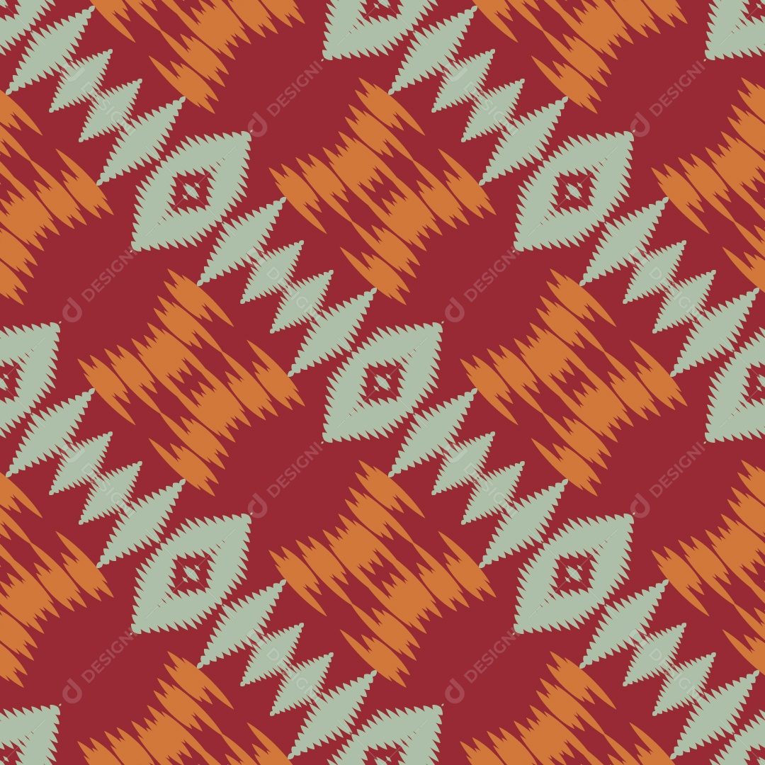 Tecido de Seda Tradicional Padrão Sem Costura Ilustração Vetor EPS