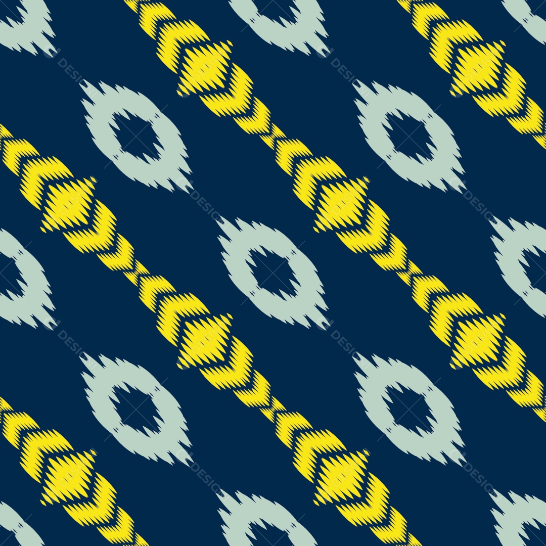 Tecido de Seda Tradicional Padrão Sem Costura Ilustração Vetor EPS