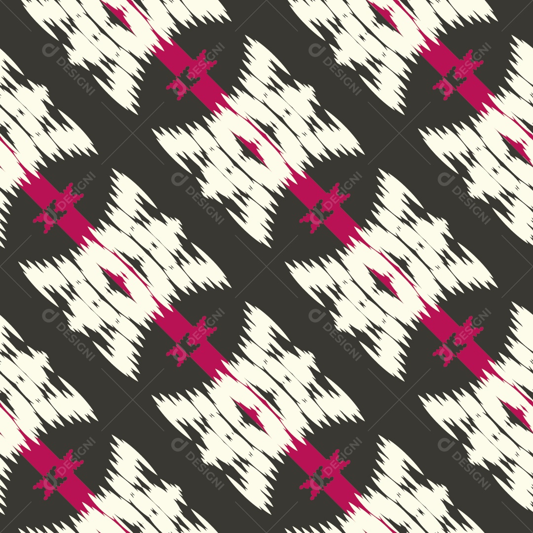 Tecido de Seda Tradicional Padrão Sem Costura Ilustração Vetor EPS