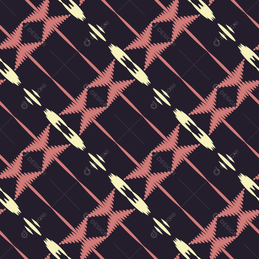 Tecido de Seda Tradicional Padrão Sem Costura Ilustração Vetor EPS