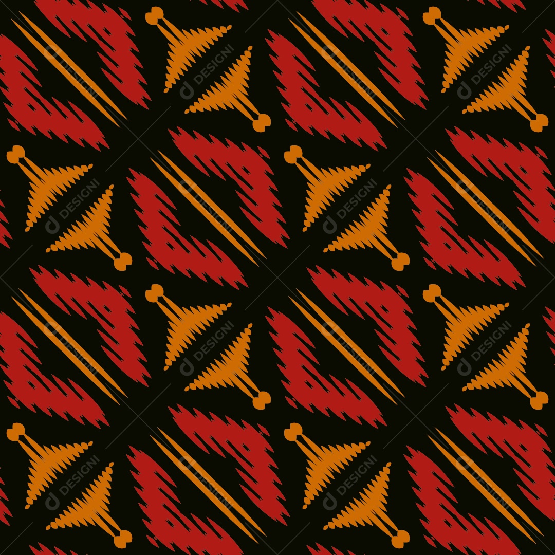 Tecido de Seda Tradicional Padrão Sem Costura Ilustração Vetor EPS