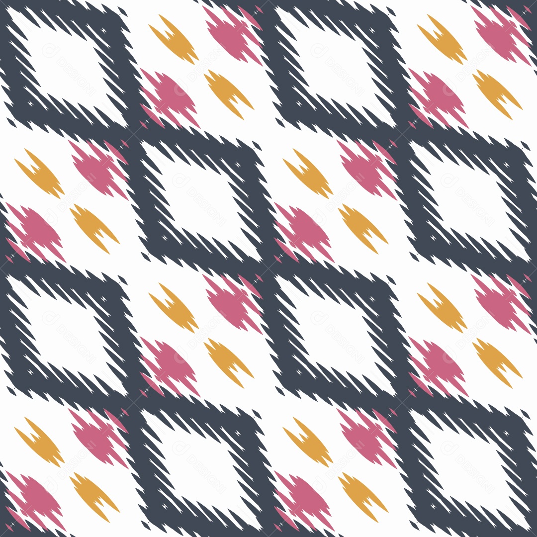 Tecido de Seda Tradicional Padrão Sem Costura Ilustração Vetor EPS