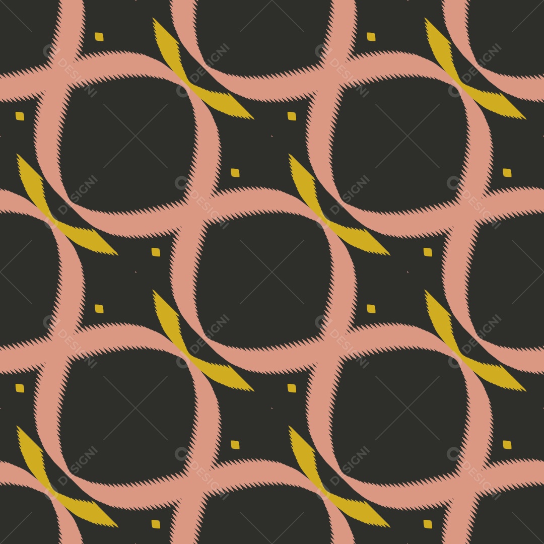 Tecido de Seda Tradicional Padrão Sem Costura Ilustração Vetor EPS