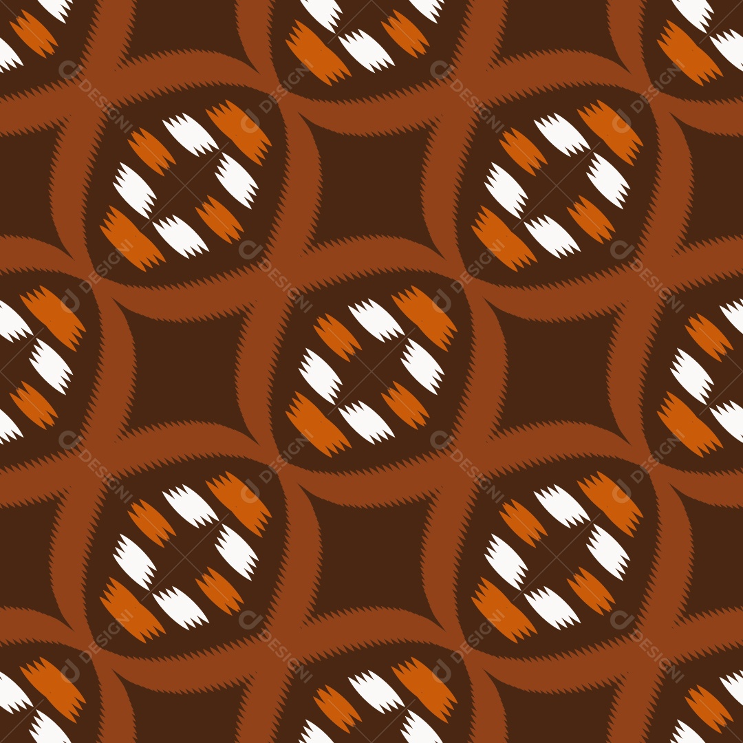 Tecido de Seda Tradicional Padrão Sem Costura Ilustração Vetor EPS