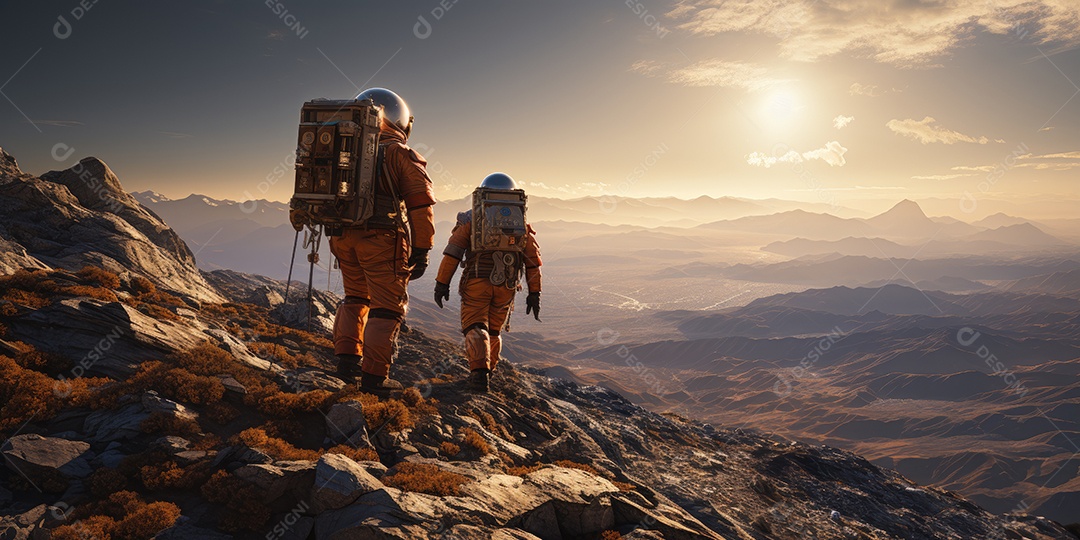 Astronautas em trajes espaciais futuristas estão explorando a superfície de Marte gerado por IA -3951-4dc6-aed2-ca5e34350f94-gigapixel-standard-scale-4_00x