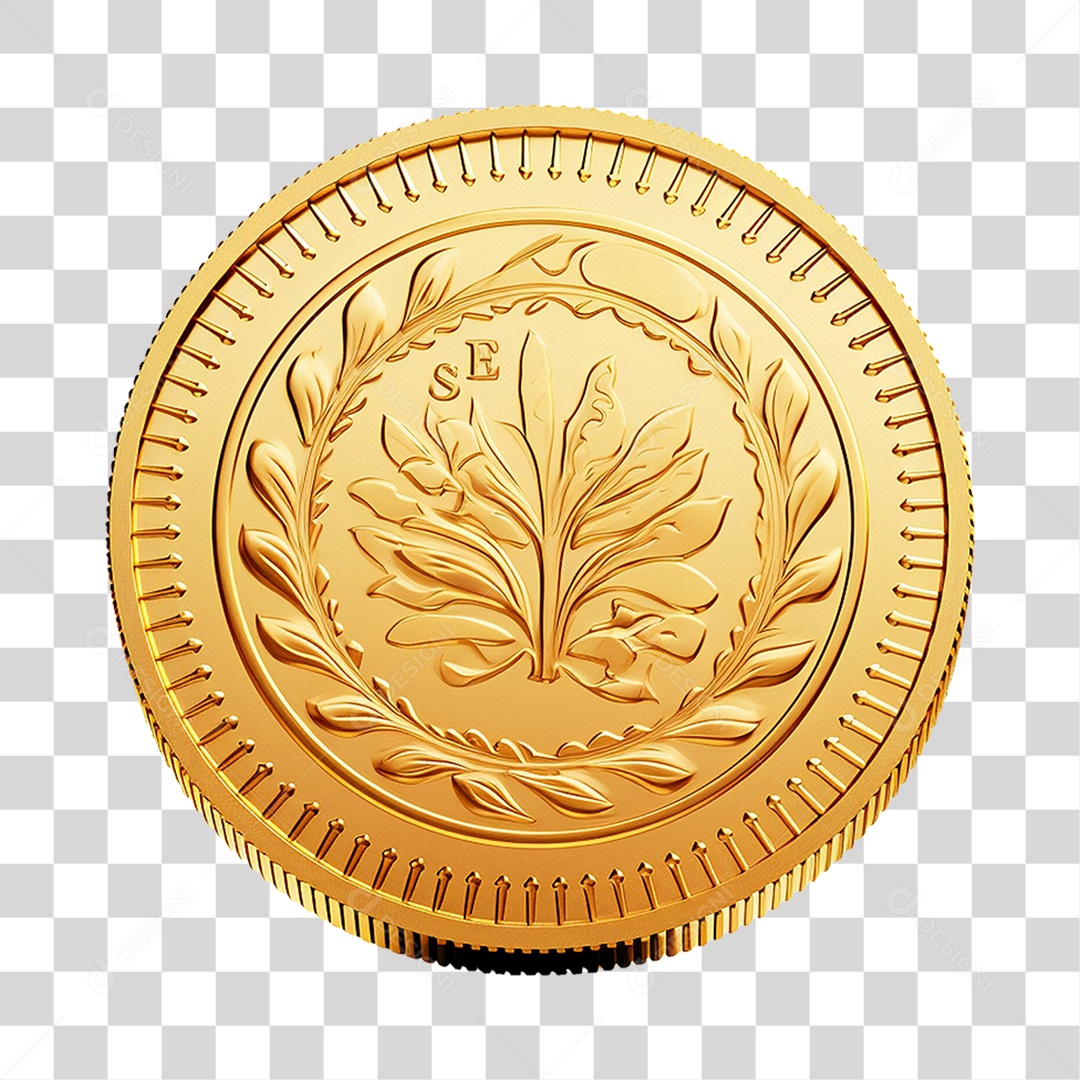 Moedas Douradas Coin PNG Transparente