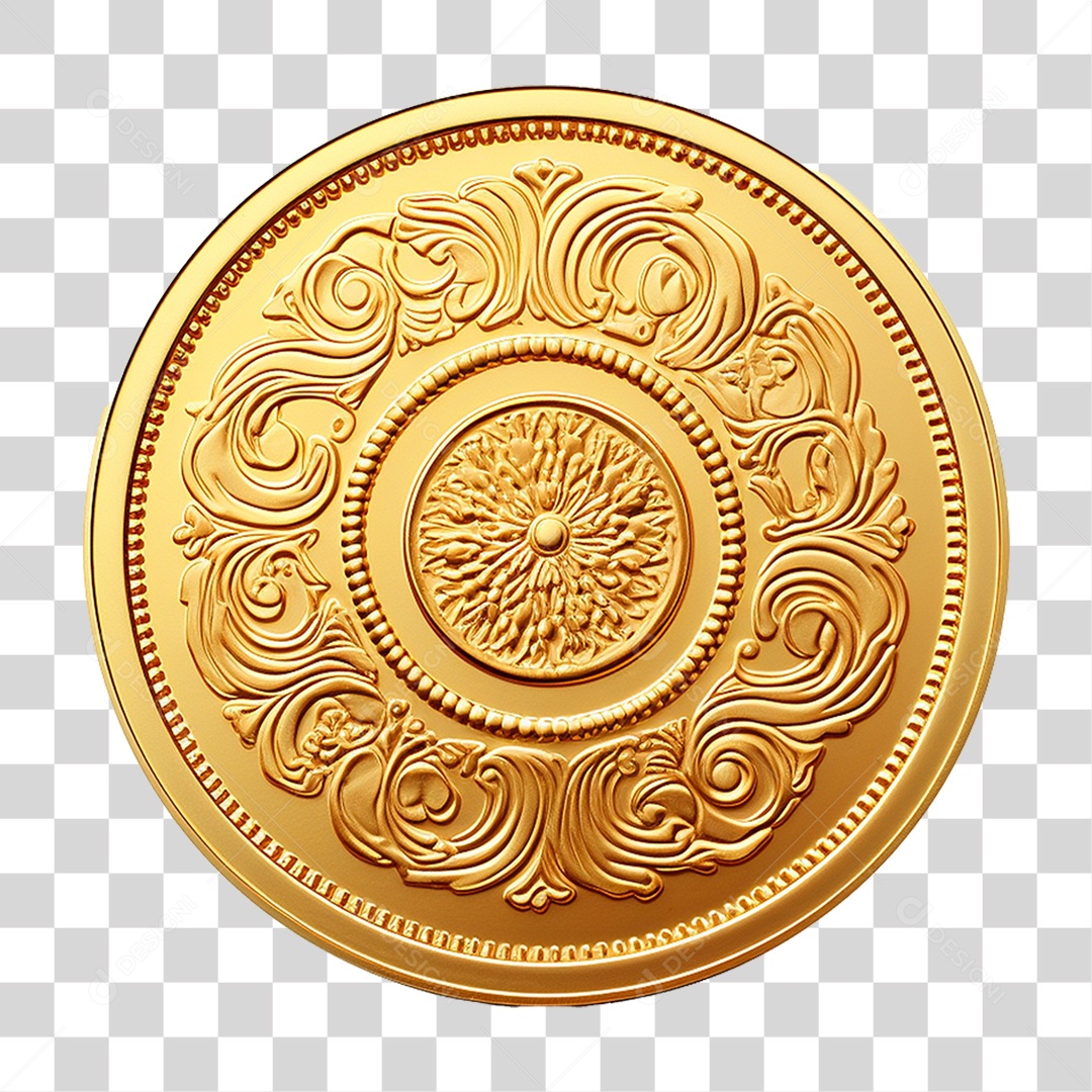 Moedas Douradas Coin PNG Transparente