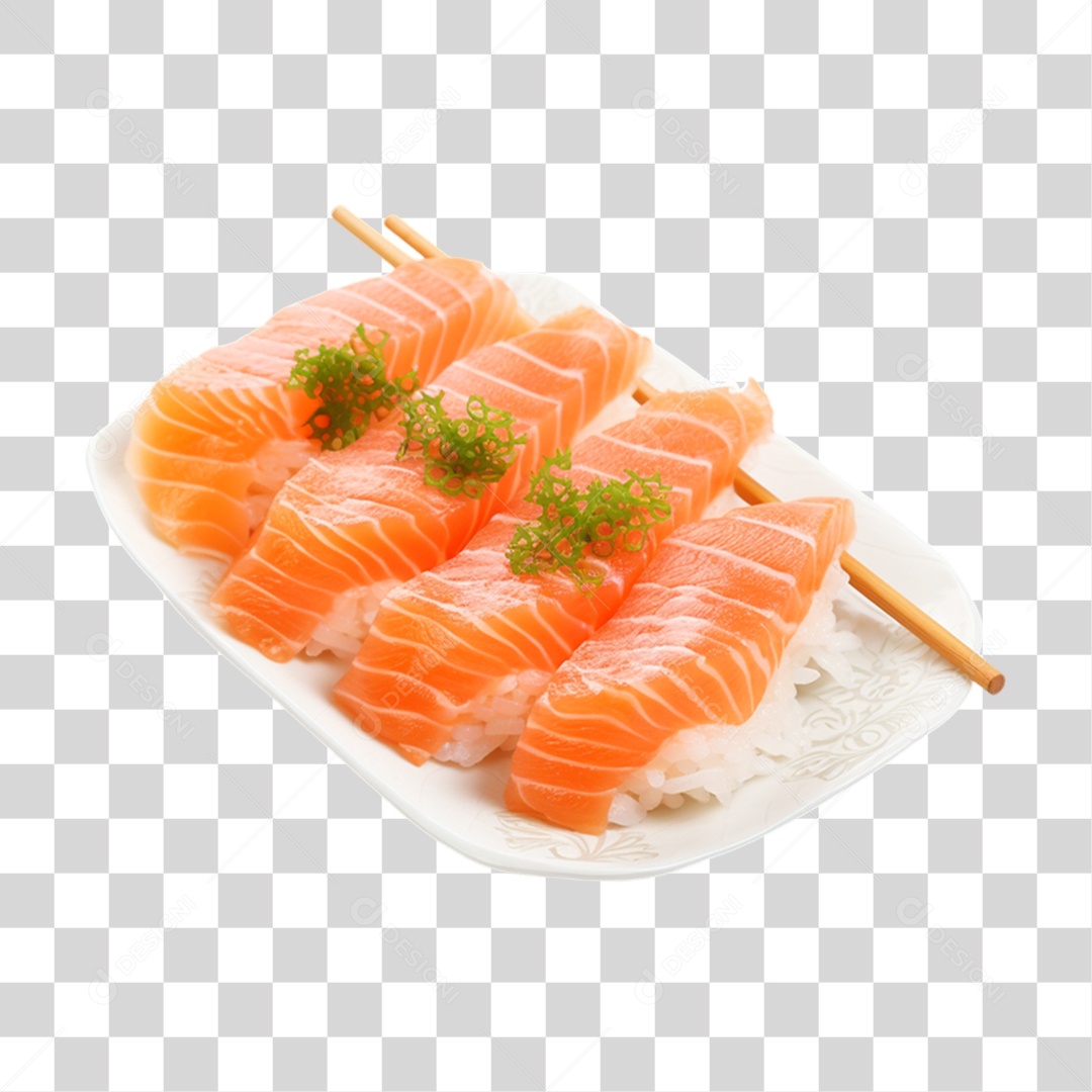 Imagens Alimentos Restaurante Japonês Sushi Sashimi PNG Transparente