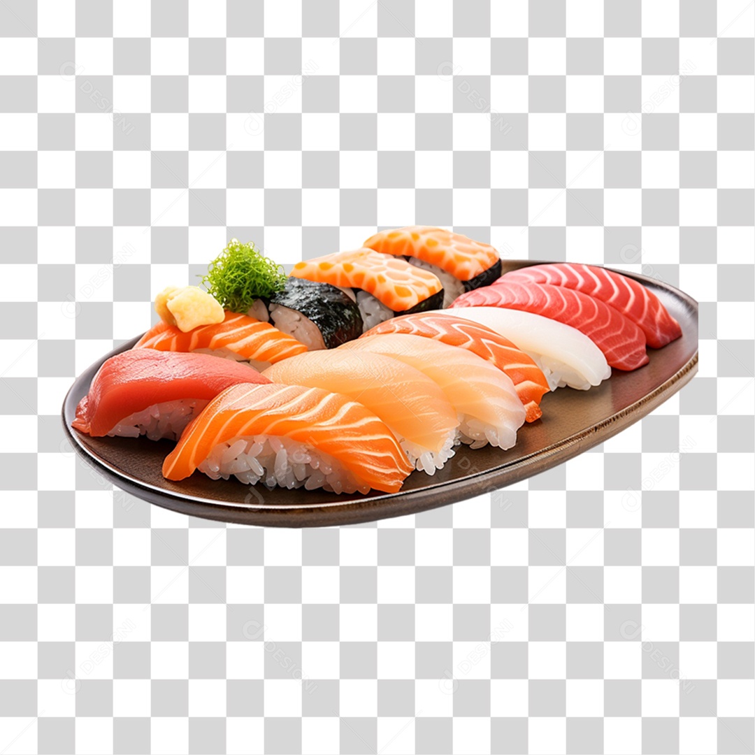 Imagens Alimentos Restaurante Japonês Sushi Sashimi PNG Transparente