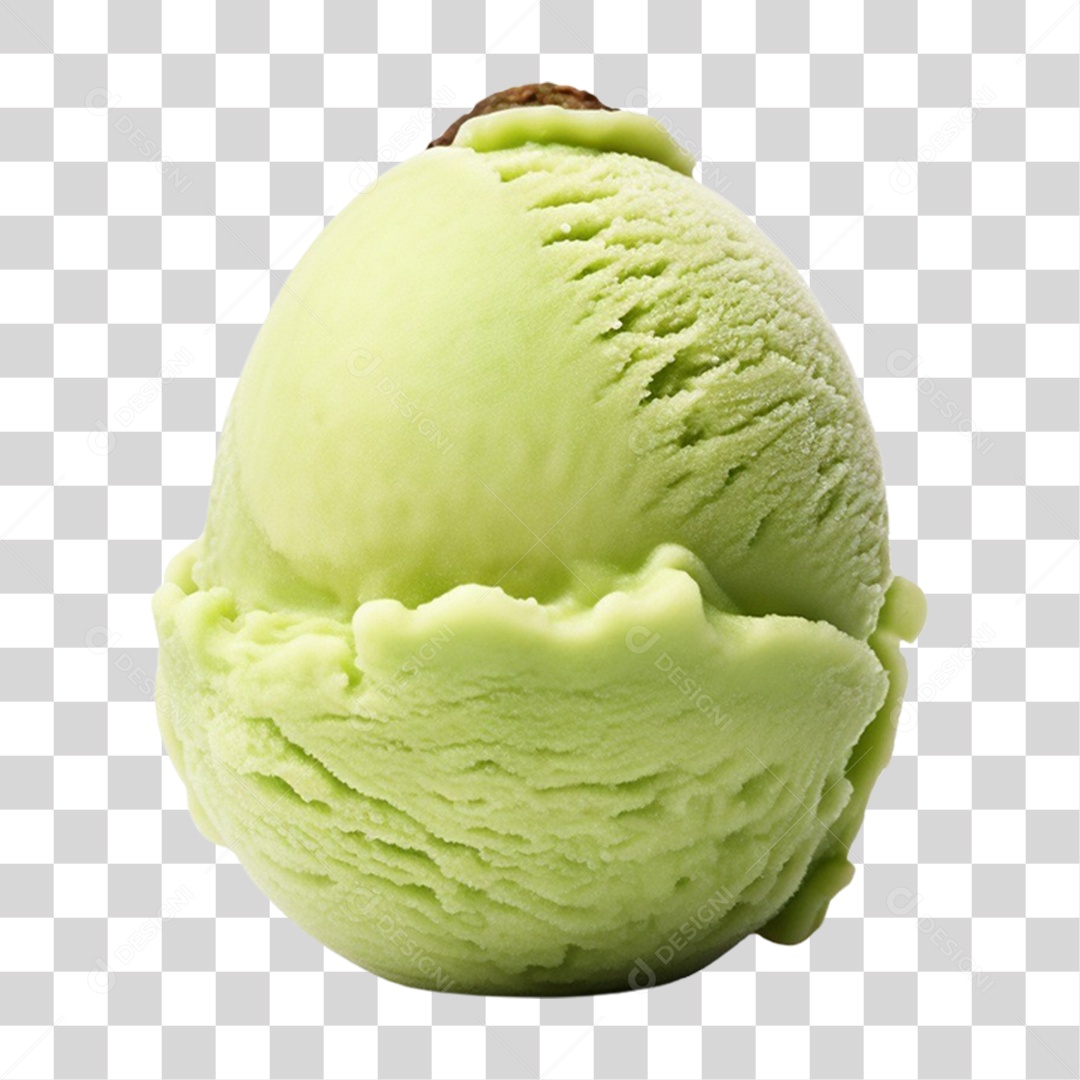 Bola de Sorvete Sabores PNG Transparente