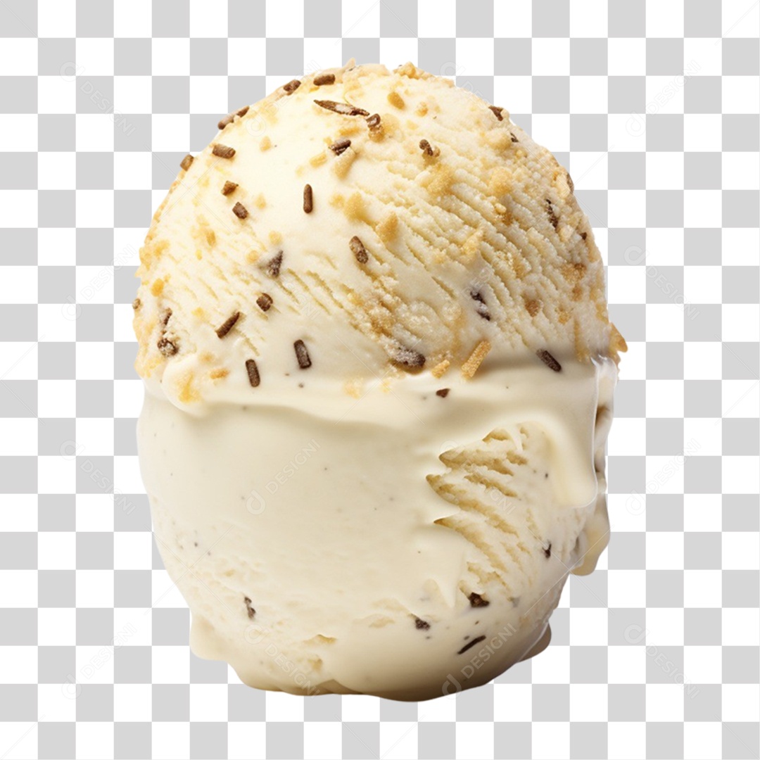 Bola de Sorvete Sabores PNG Transparente