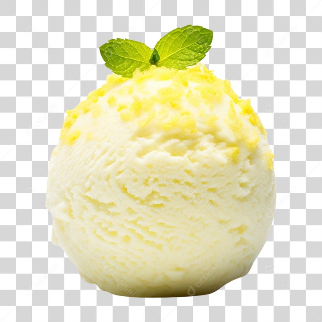 Bola de Sorvete Sabores PNG Transparente