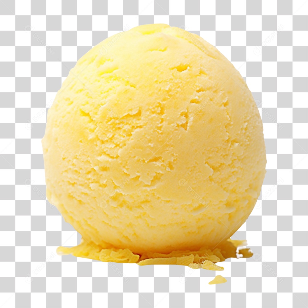 Bola de Sorvete Sabores PNG Transparente