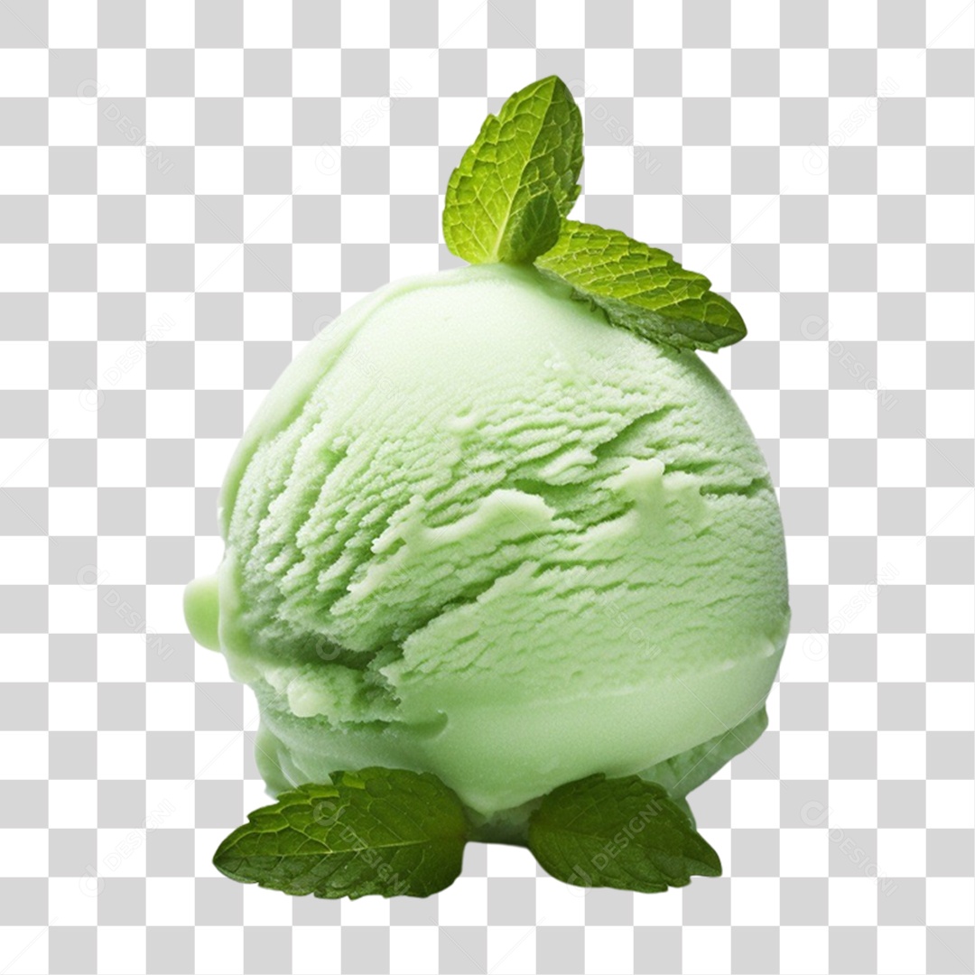 Bola de Sorvete Sabores PNG Transparente