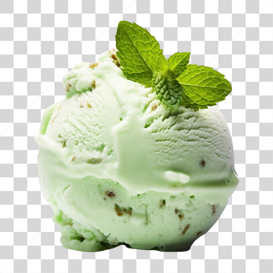 Bola de Sorvete Sabores PNG Transparente