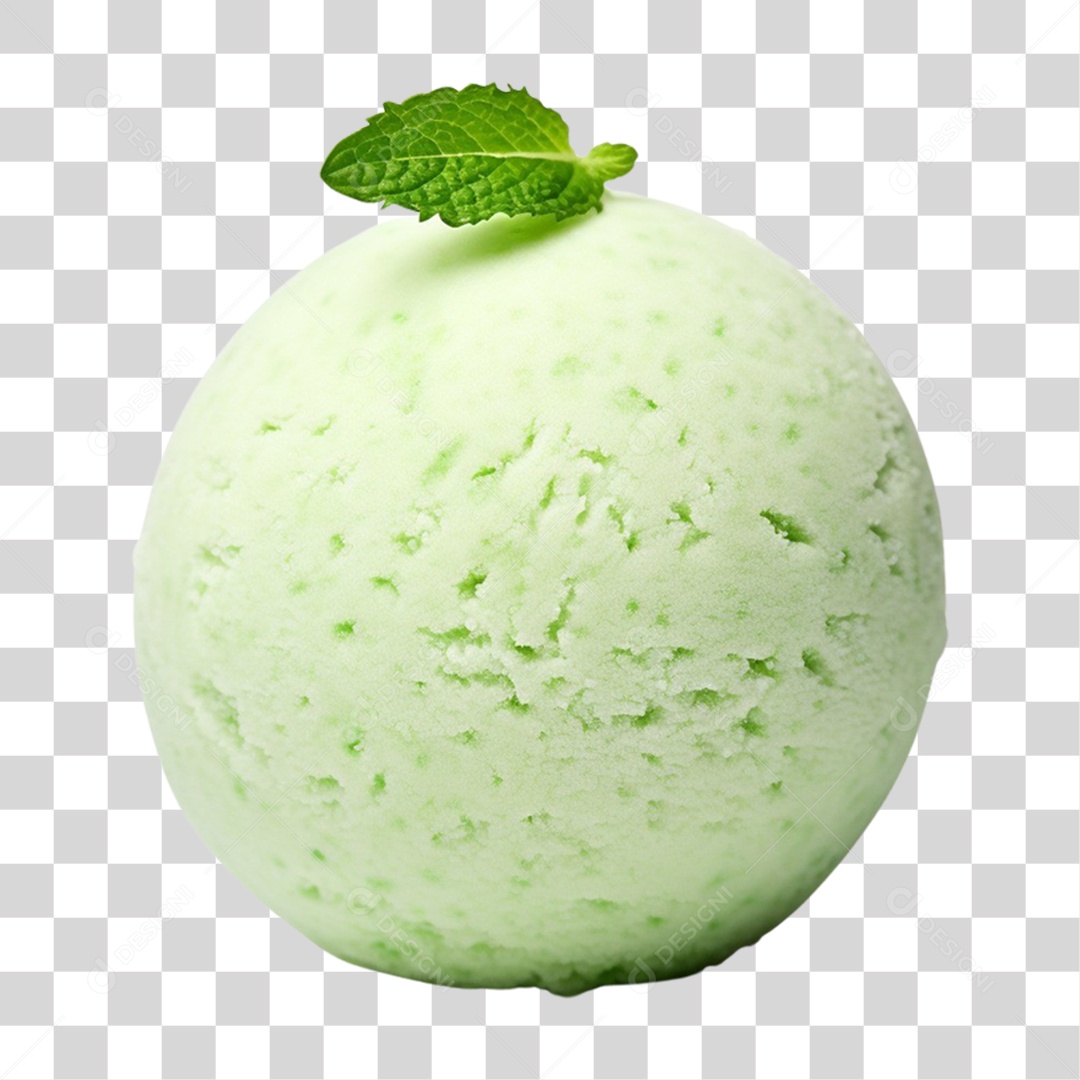 Bola de Sorvete Sabores PNG Transparente