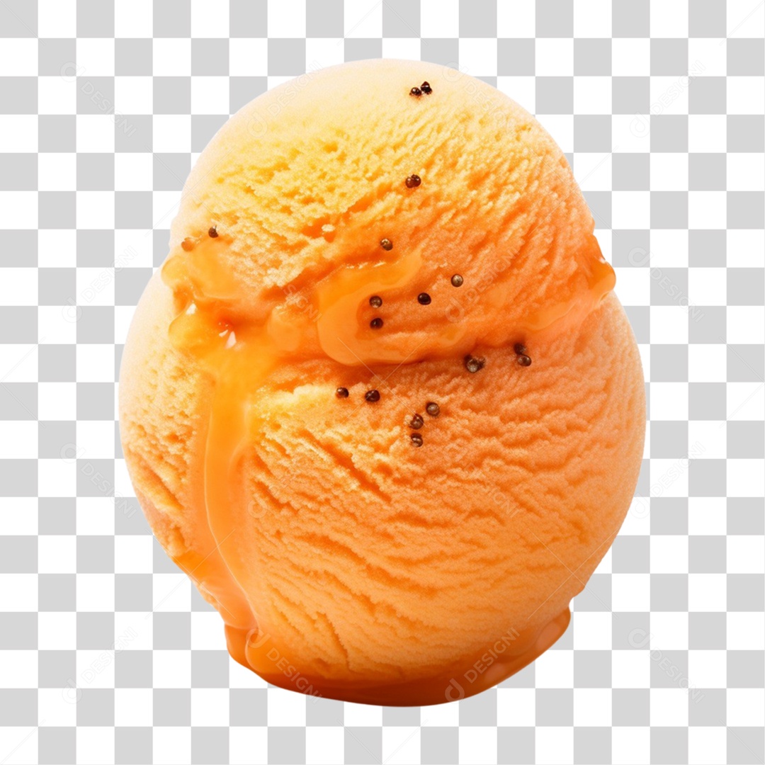 Bola de Sorvete Sabores PNG Transparente