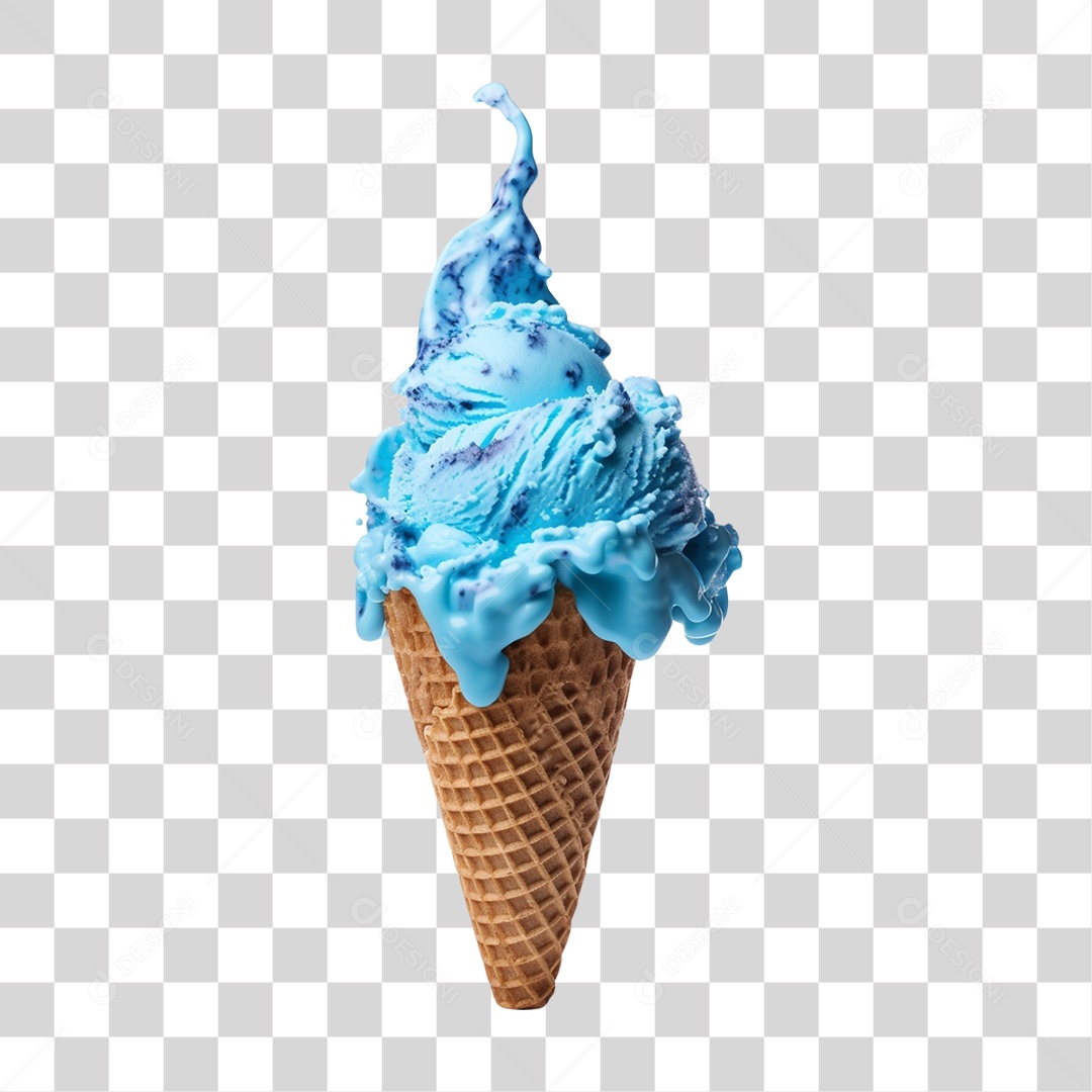 Sorvetes Sabores Casquinha PNG Transparente