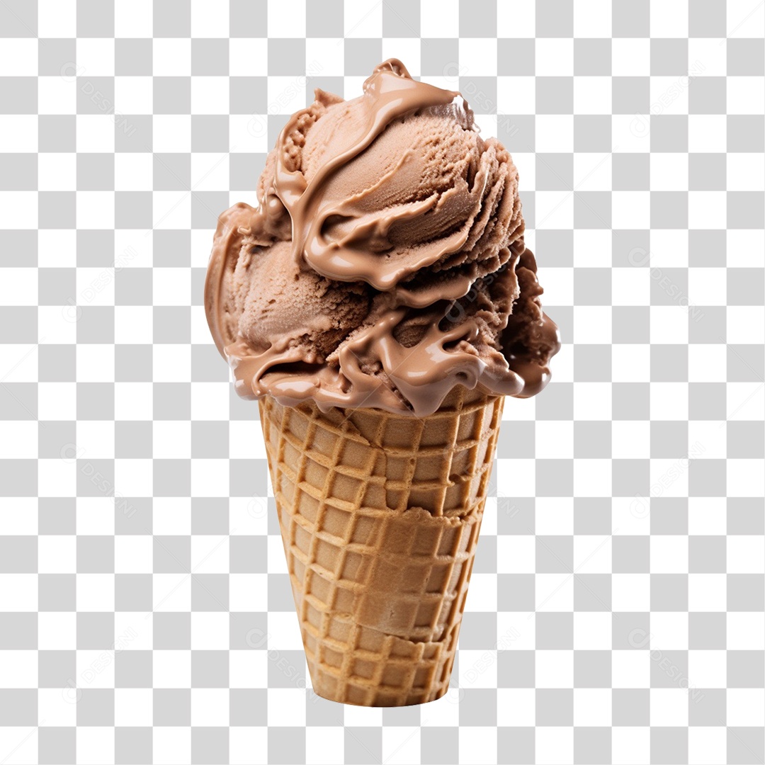 Sorvetes Sabores Casquinha PNG Transparente