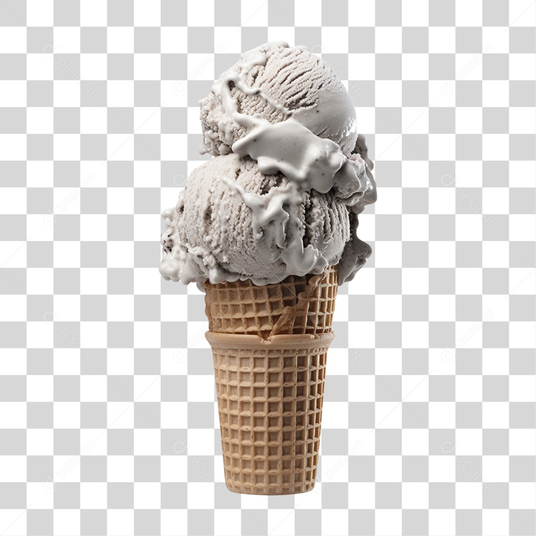 Sorvetes Sabores Casquinha PNG Transparente